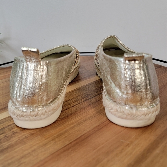 Patrizia by Spring Step Slip On Espadrilles Gold Metallic Colorful Flats Size 39 - Picture 8 of 17